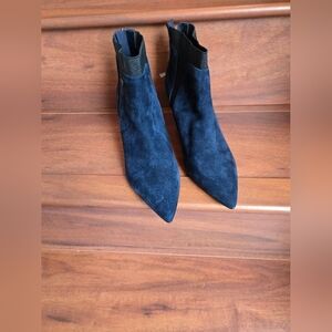 Bandolino Navy Suede Ankle Boots